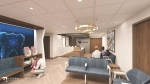 New Ortho Clinic Rendering more lobby space.