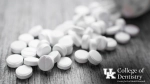 White pills on a table