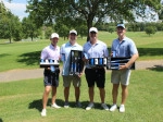 Four winners of the 2025 Alumni Golf Tournament.